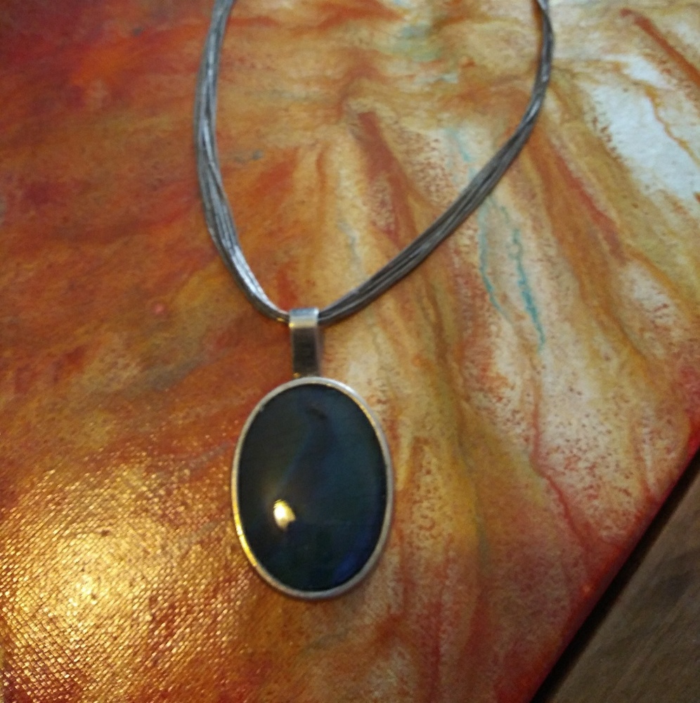 Necklace and earing set pure silver